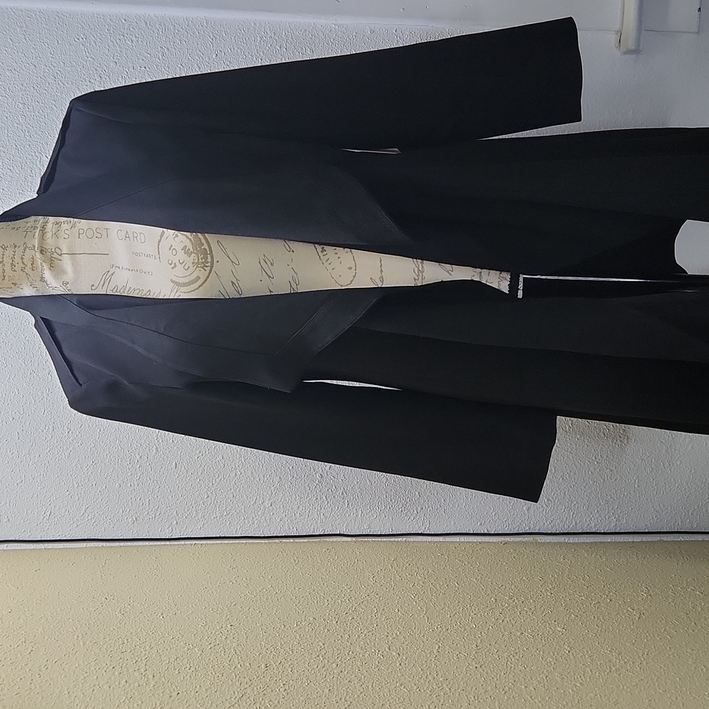 Halogen Black Polyester, Rayon, and Spandex blend cardigan
